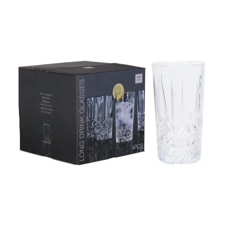 Set 4 pahare whiskey inalte, model 743